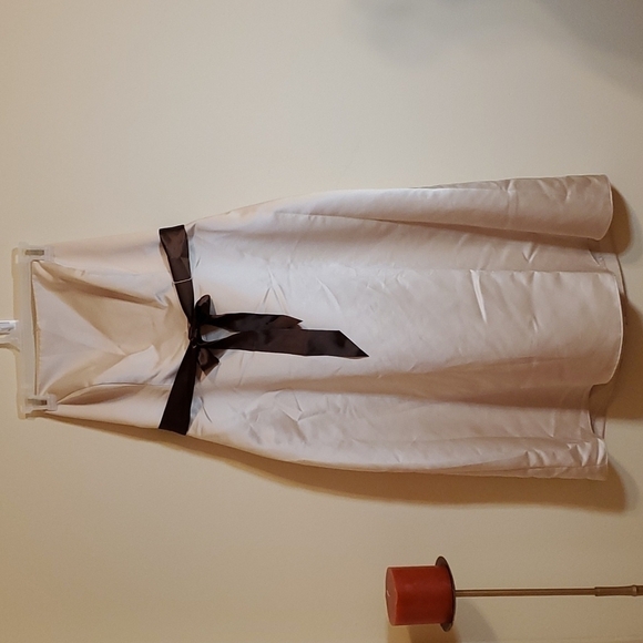 Bill Levkoff cream strapless gown US size 14 - Picture 1 of 9